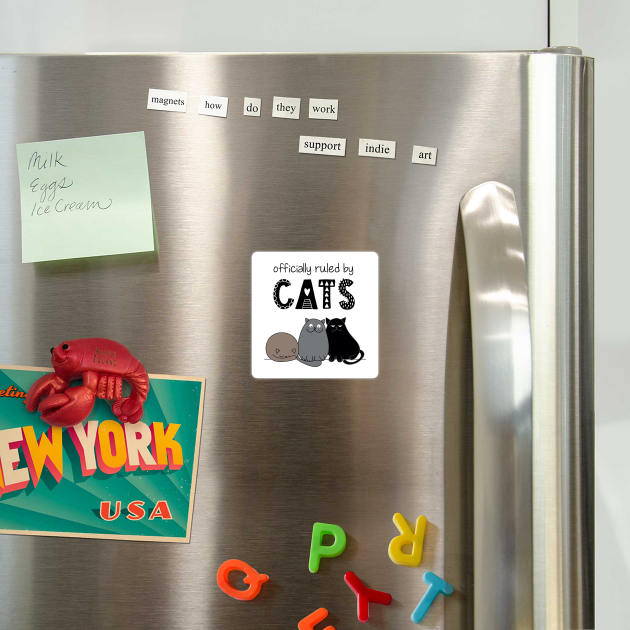 'Officially ruled by Cats' Cute Hand Drawn Style by Butter Creative
